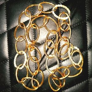 💛🤍Beautiful Gold Chain Necklace with Rhinestones🤍💛